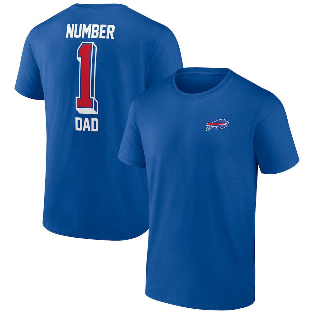 Buffalo Bills Number One Dad T-Shirt - Royal for sale