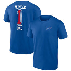 Buffalo Bills Number One Dad T-Shirt - Royal for sale