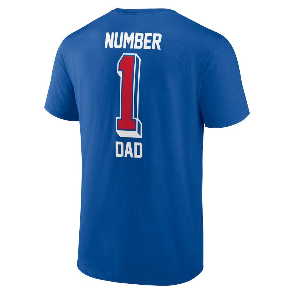 Buffalo Bills Number One Dad T-Shirt - Royal for sale