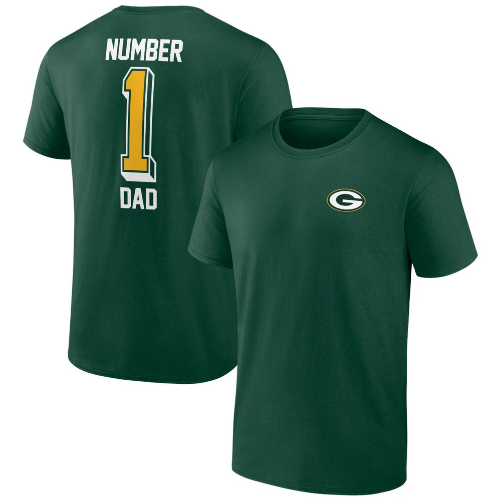 Green Bay Packers Number One Dad T-Shirt - Green sale
