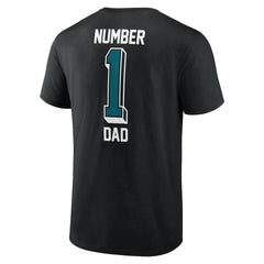 Jacksonville Jaguars Number One Dad T-Shirt - Black outlet