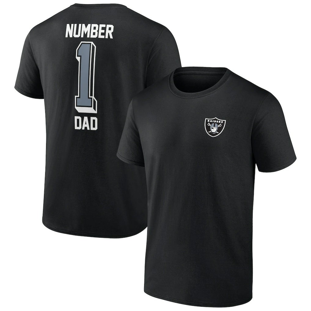 Las Vegas Raiders Number One Dad T-Shirt - Black on sale