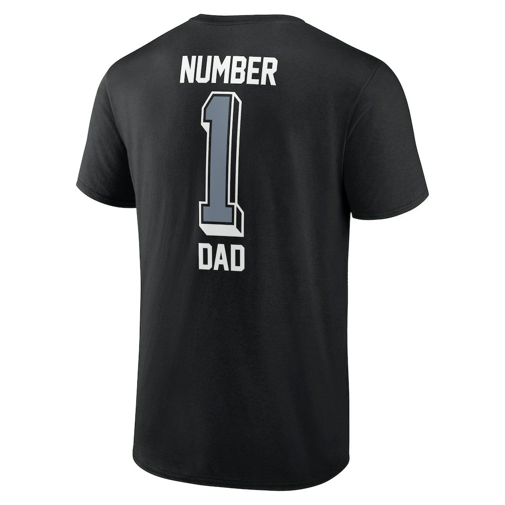 Las Vegas Raiders Number One Dad T-Shirt - Black on sale