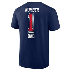 New England Patriots Number One Dad T-Shirt - Navy sale