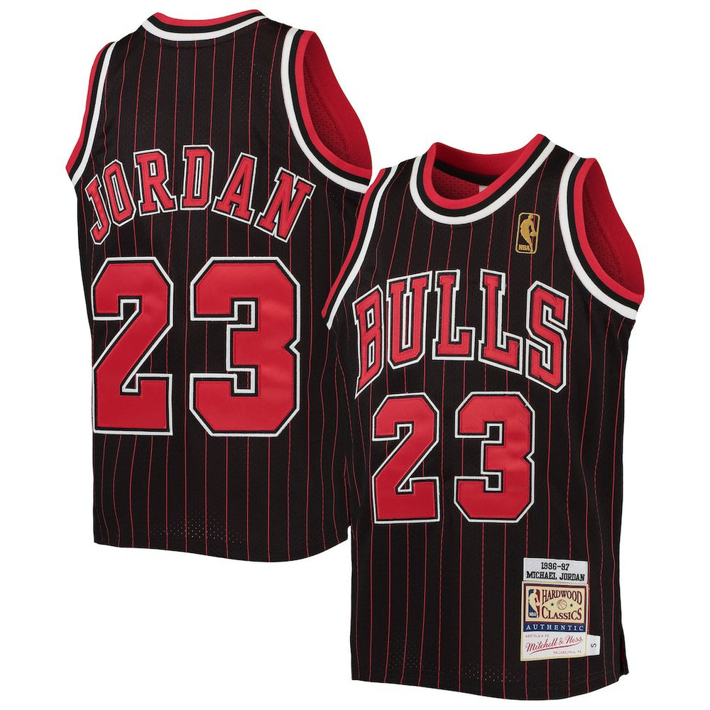 Michael Jordan Chicago Bulls Youth 1996-97 Hardwood Classics Authentic Jersey sale - Black/Red | Mitchell & Ness on sale