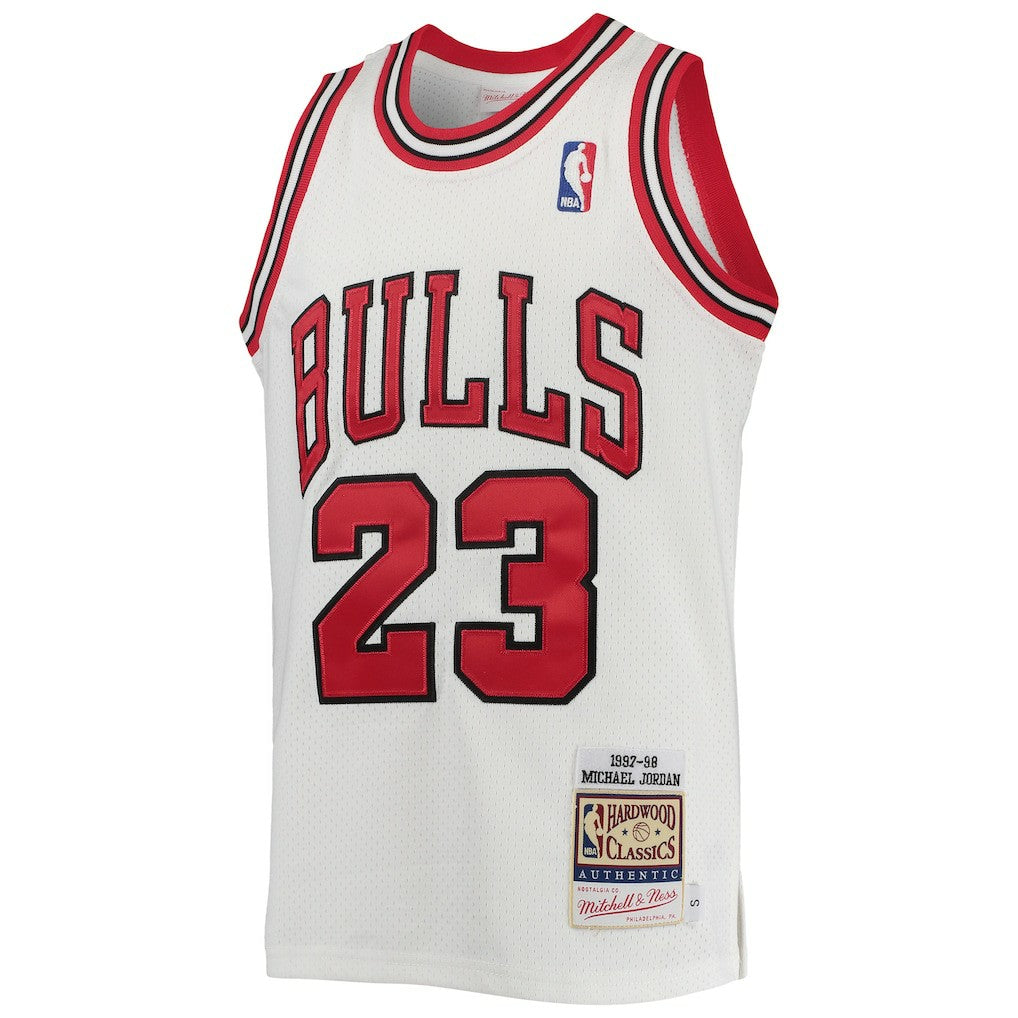 Michael Jordan Chicago Bulls Youth 1997/98 Hardwood Classics Authentic Jersey sale - White | Mitchell & Ness outlet