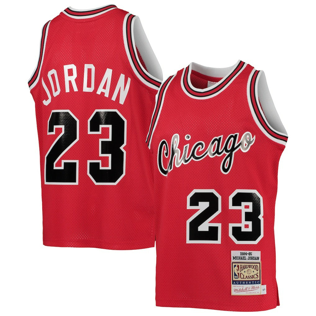 Michael Jordan Chicago Bulls Youth 1984/85 Hardwood Classics Authentic Jersey sale - Red | Mitchell & Ness discount