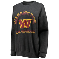 Washington Commanders WEAR by Erin Andrews Women's Oversized Fleece Pullover Sweatshirt - Heathered Charcoal cheap