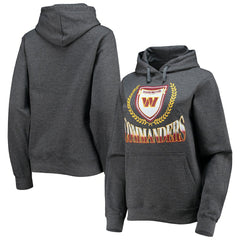 Washington Commanders WEAR by Erin Andrews Women's Fleece Pullover Hoodie - Heathered Gray discount