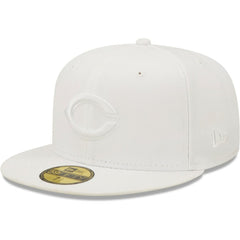 Cincinnati Reds White on White 59FIFTY Fitted Hat | New Era