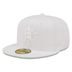 Houston Astros White on White 59FIFTY Fitted Hat | New Era