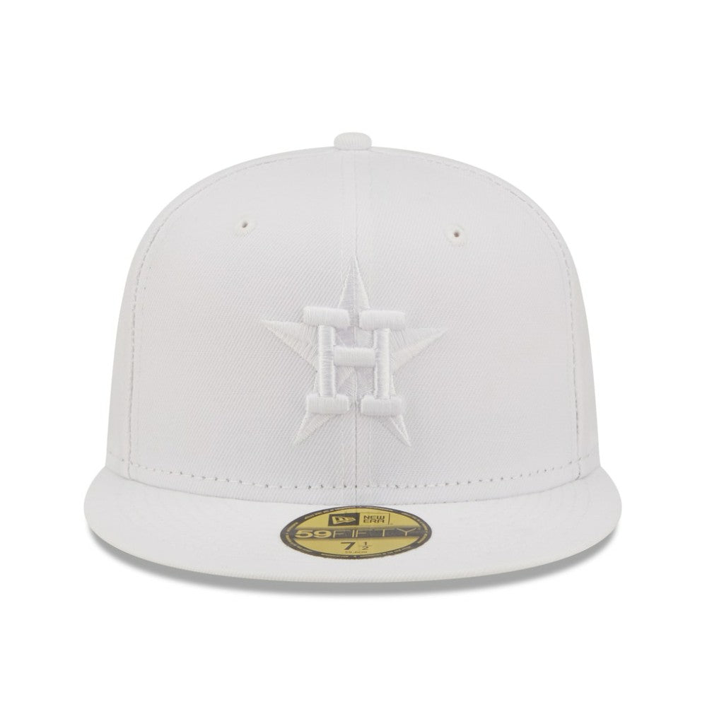 Houston Astros White on White 59FIFTY Fitted Hat | New Era