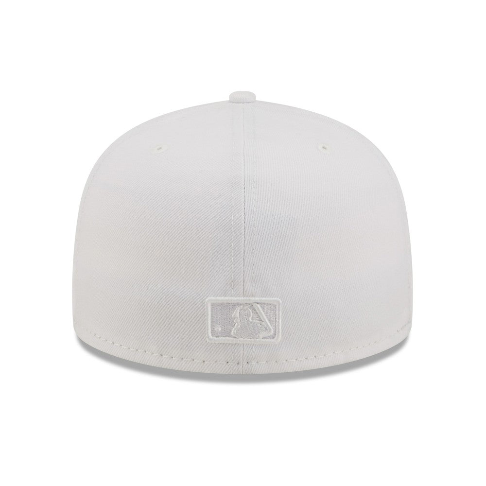 Los Angeles Dodgers White on White 59FIFTY Fitted Hat | New Era