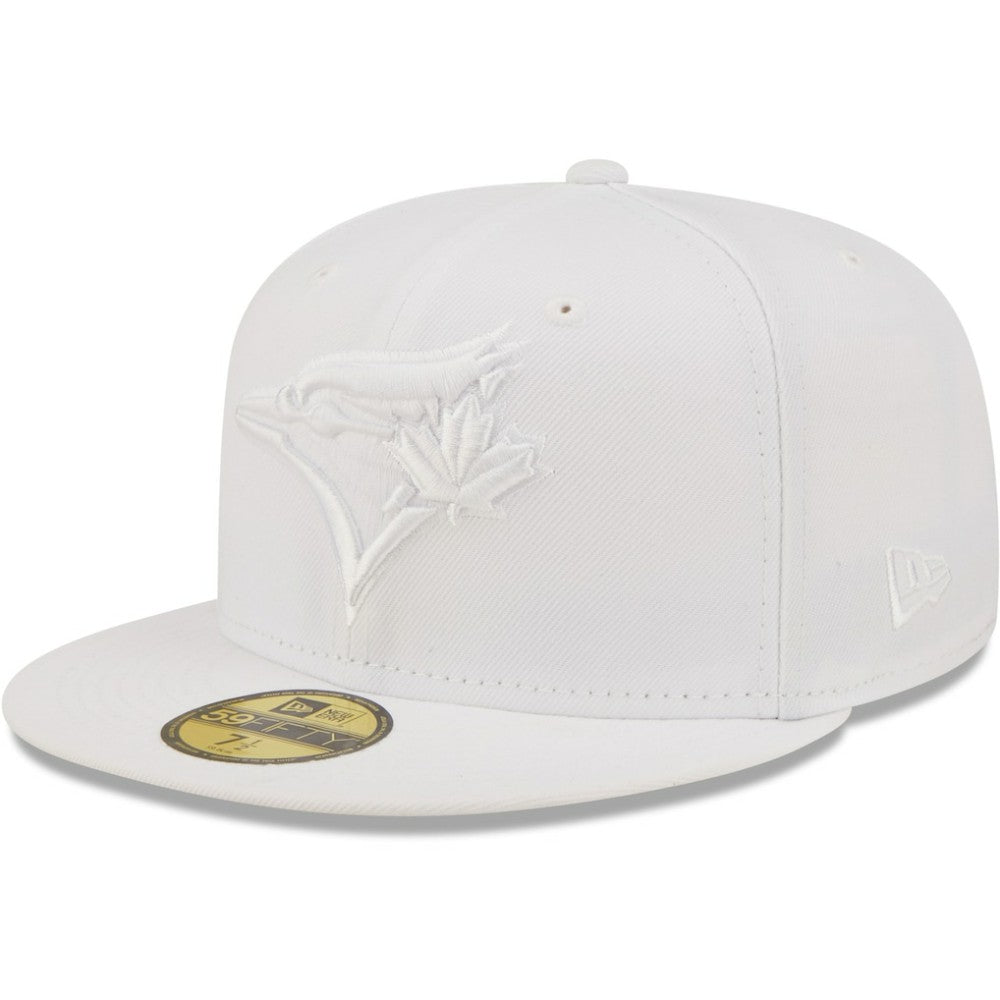 Toronto Blue Jays White on White 59FIFTY Fitted Hat | New Era