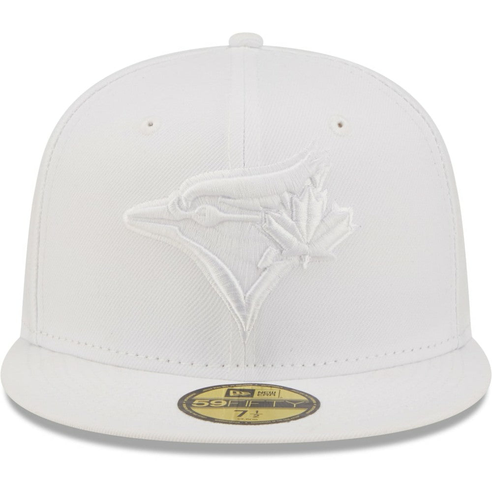 Toronto Blue Jays White on White 59FIFTY Fitted Hat | New Era