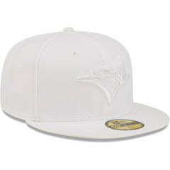 Toronto Blue Jays White on White 59FIFTY Fitted Hat | New Era