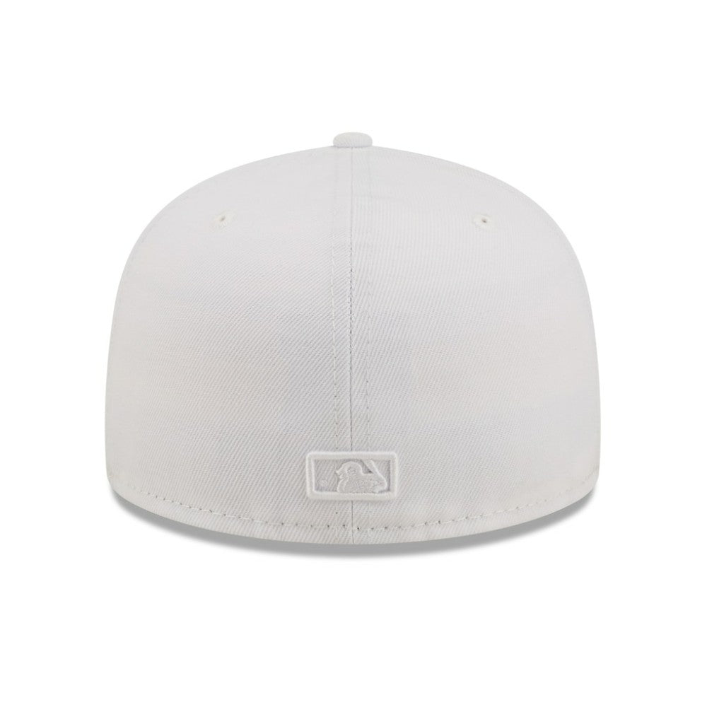 Athletics White on White 59FIFTY Fitted Hat | New Era