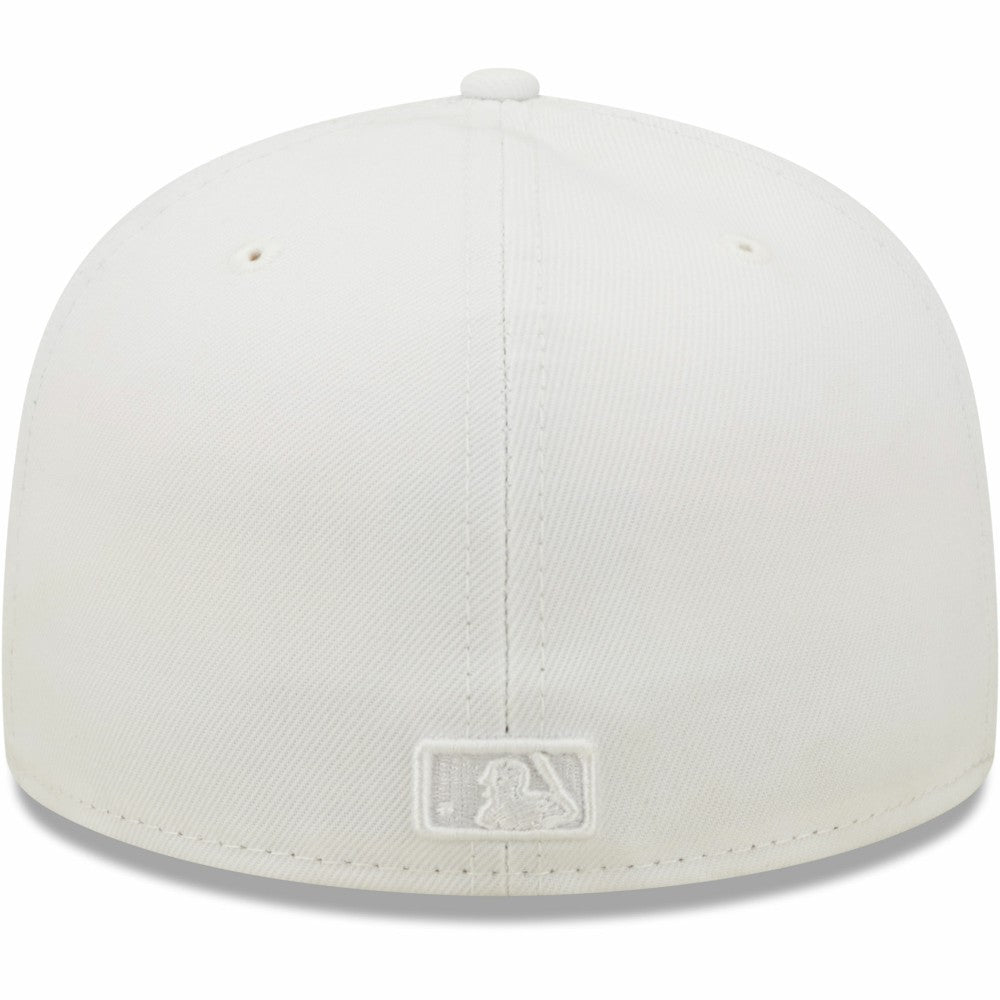 Cleveland Guardians White on White 59FIFTY Fitted Hat | New Era