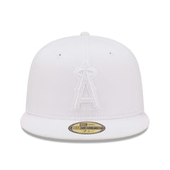 Los Angeles Angels White on White 59FIFTY Fitted Hat | New Era