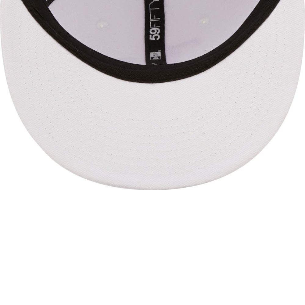 Tampa Bay Rays White on White 59FIFTY Fitted Hat | New Era