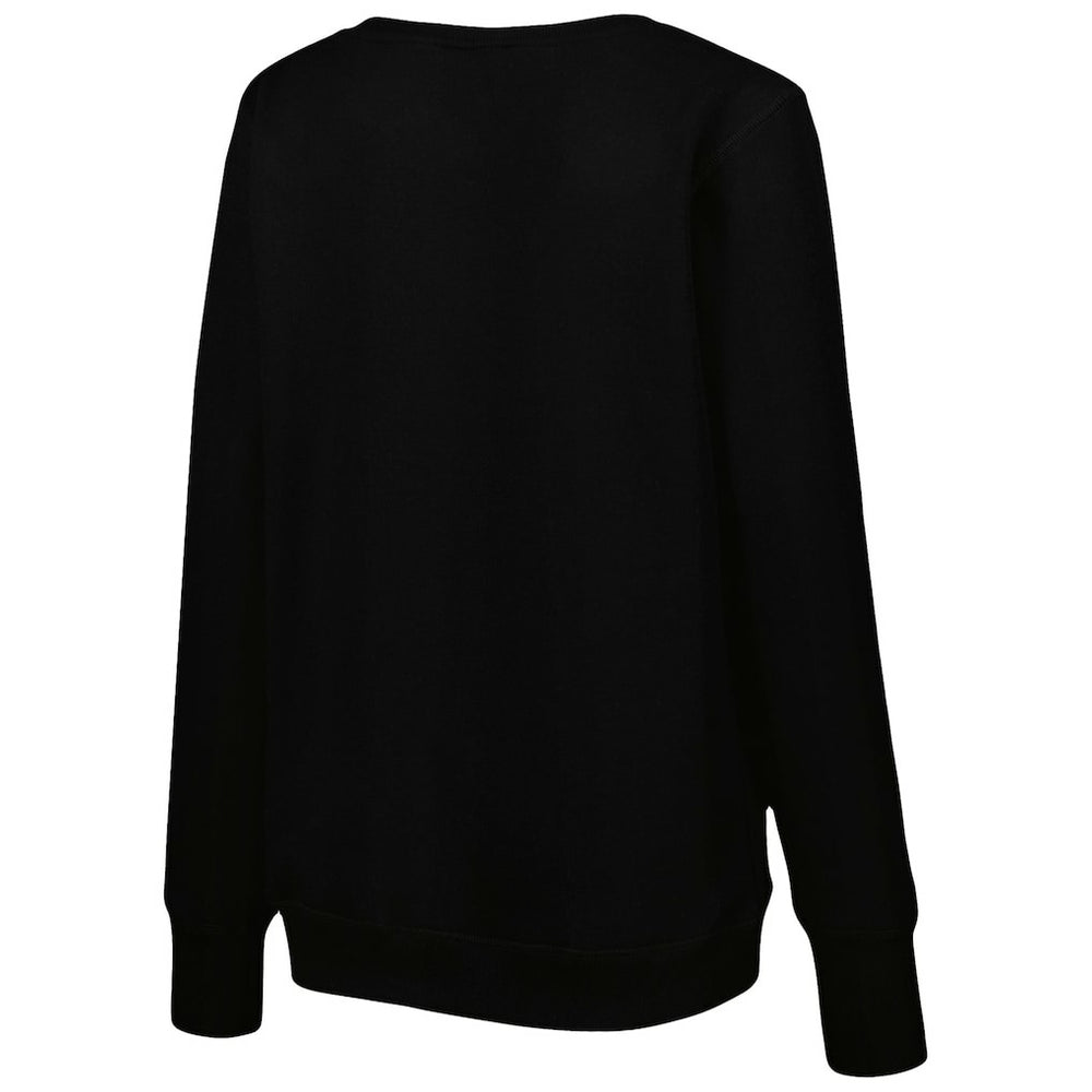 Washington Commanders Cuce Women's Sequin Logo V-Neck Pullover Sweatshirt - Black outlet