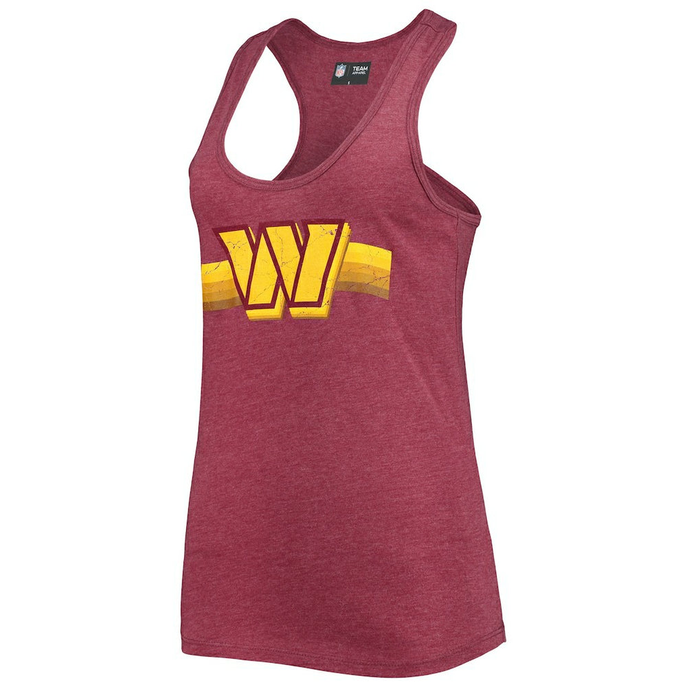 Washington Commanders New Era Women's Scoop Neck Racerback Tank Top - Burgundy cheap