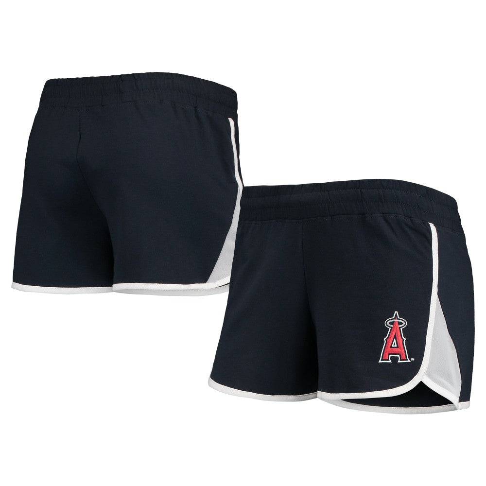 Los Angeles Angels Women's Stretch French Terry Shorts - Navy | New Era