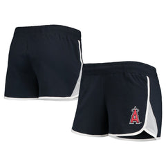 Los Angeles Angels Women's Stretch French Terry Shorts - Navy | New Era