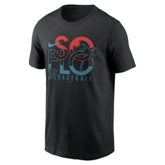 Miami Marlins So Flo Local Team T-Shirt - Black | Nike