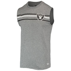 Las Vegas Raiders New Era Brushed Sleeveless Tank Top - Heathered Gray cheap