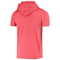 San Francisco 49ers New Era Team Brushed Hoodie T-Shirt - Heathered Red discount