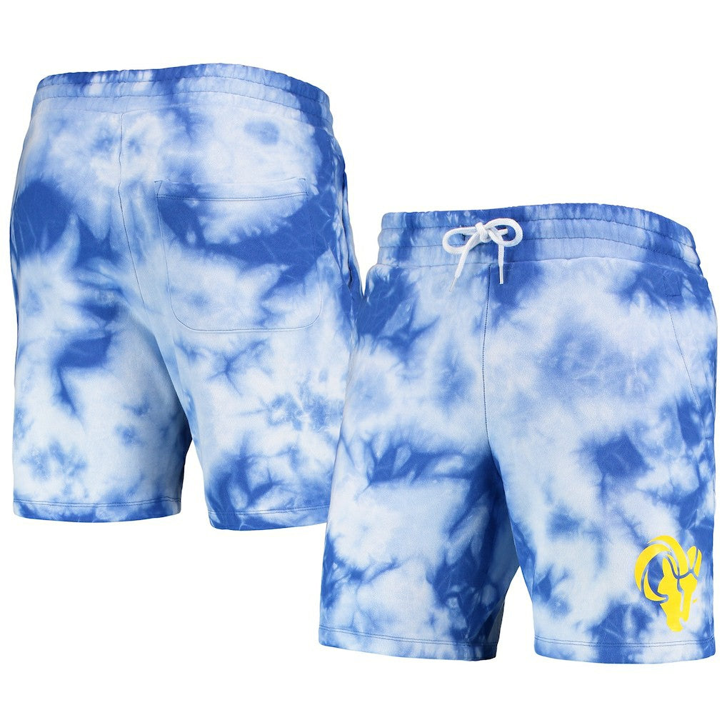Los Angeles Rams New Era Tie-Dye Shorts - Royal cheap