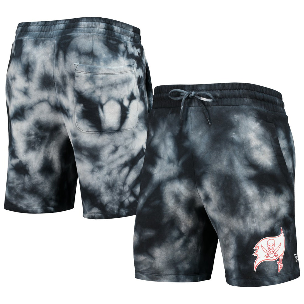 Tampa Bay Buccaneers New Era Tie-Dye Shorts - Black sale