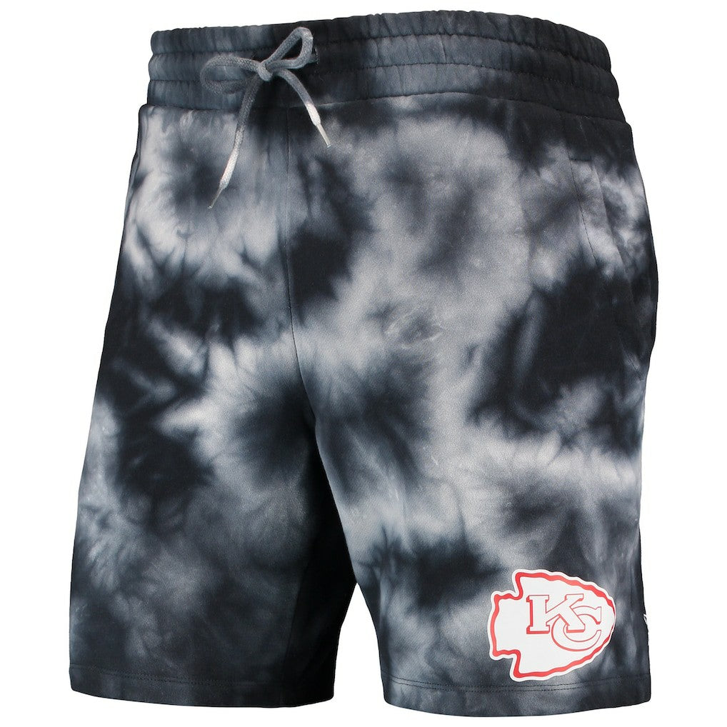 Kansas City Chiefs New Era Tie-Dye Shorts - Black on sale