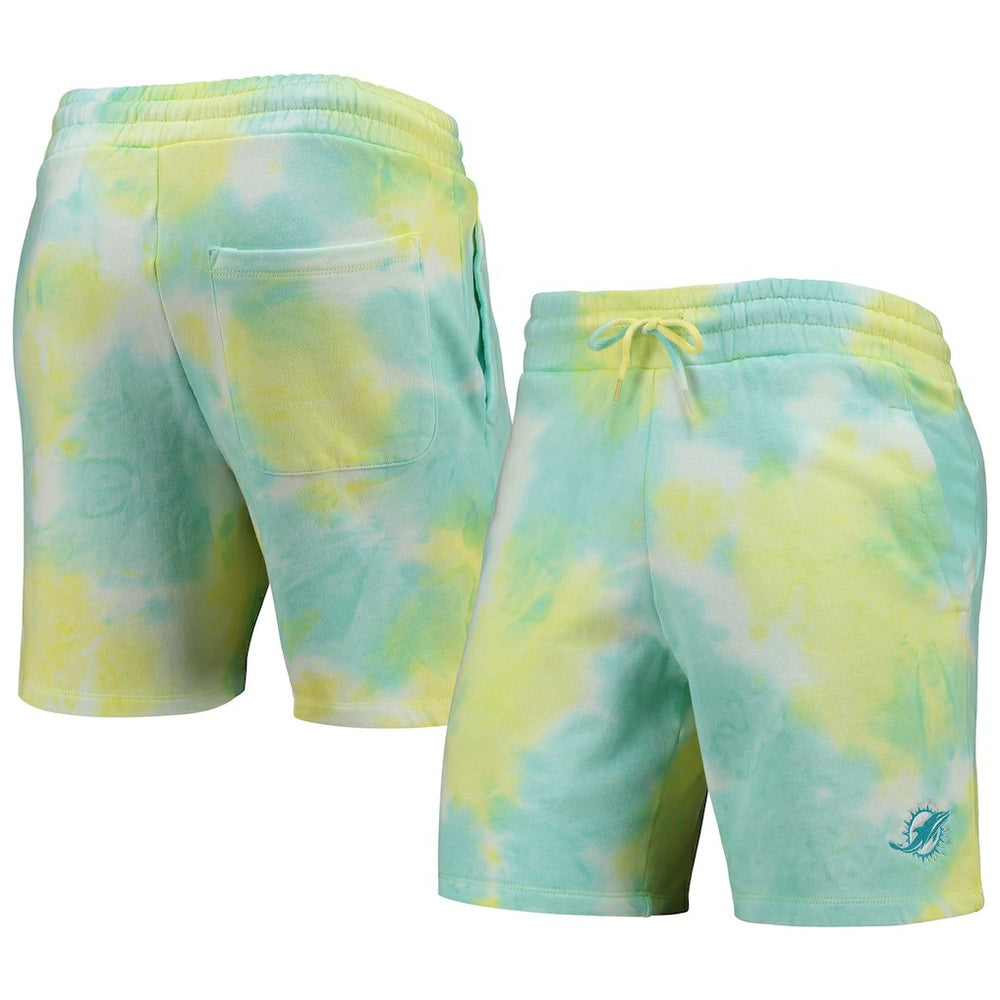 Miami Dolphins New Era Tie-Dye Shorts - White discount