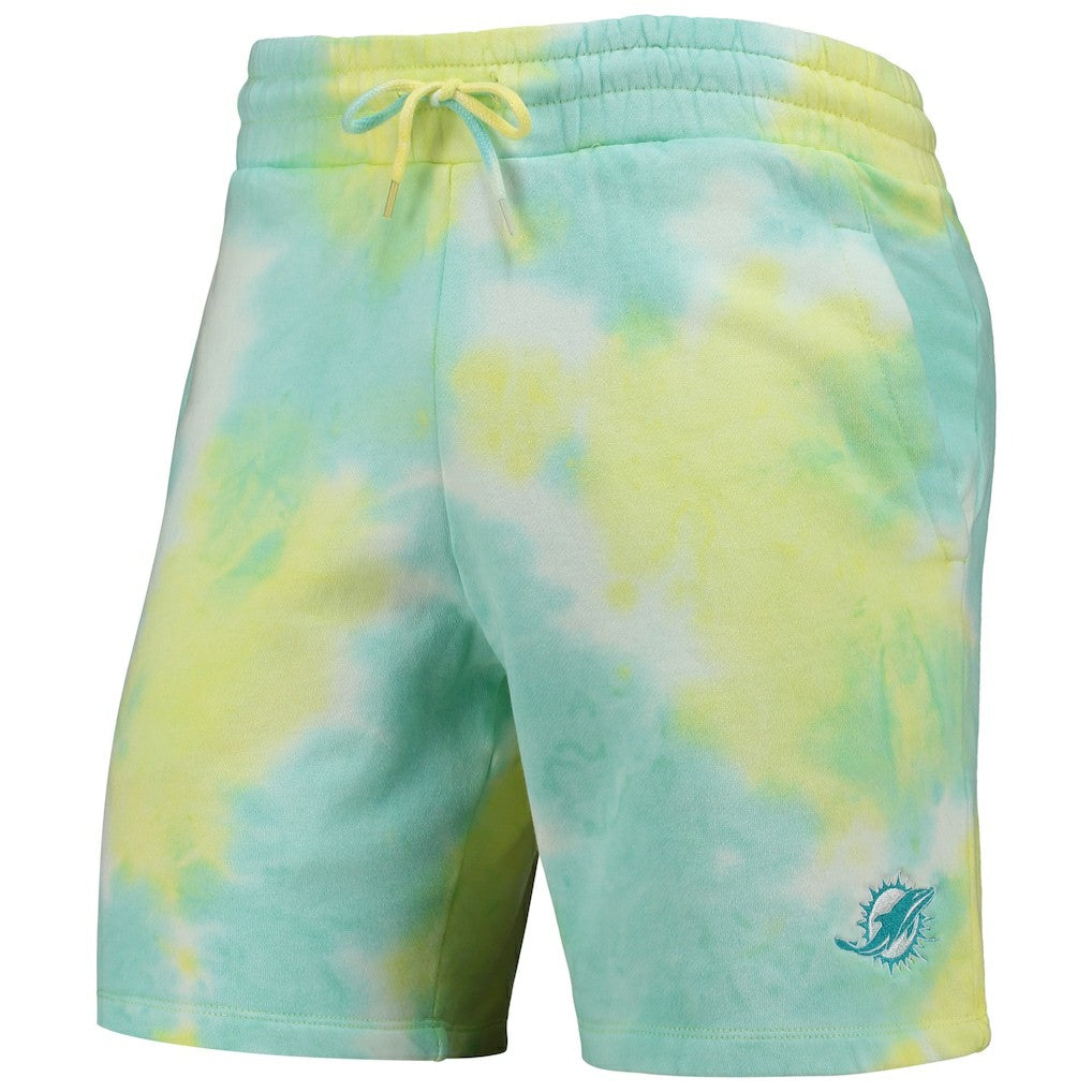 Miami Dolphins New Era Tie-Dye Shorts - White discount