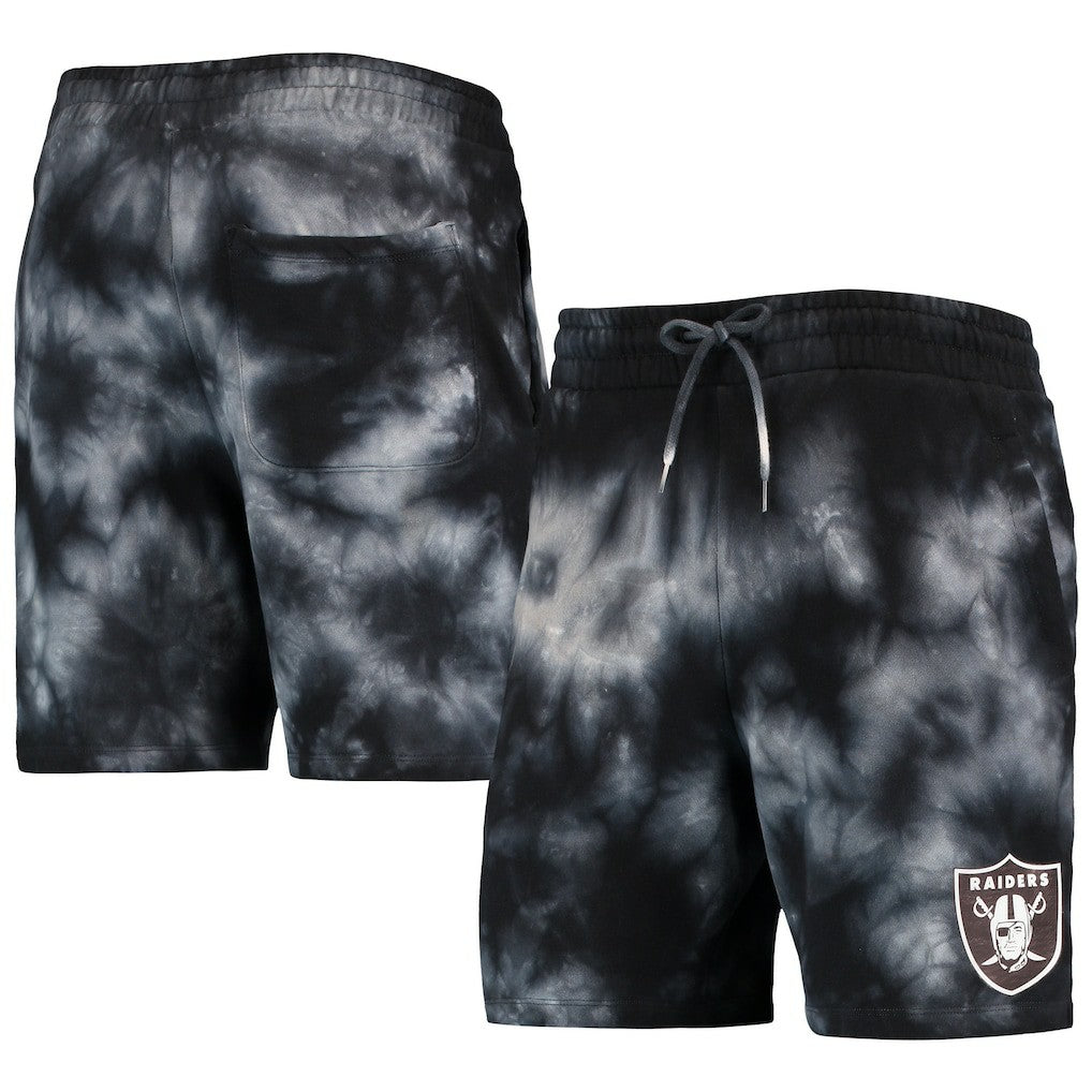 Las Vegas Raiders New Era Tie-Dye Shorts - Black on sale