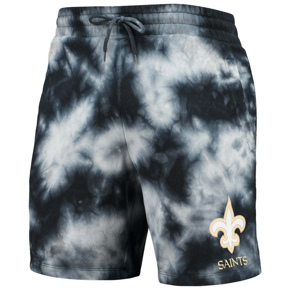 New Orleans Saints New Era Tie-Dye Shorts - Black online
