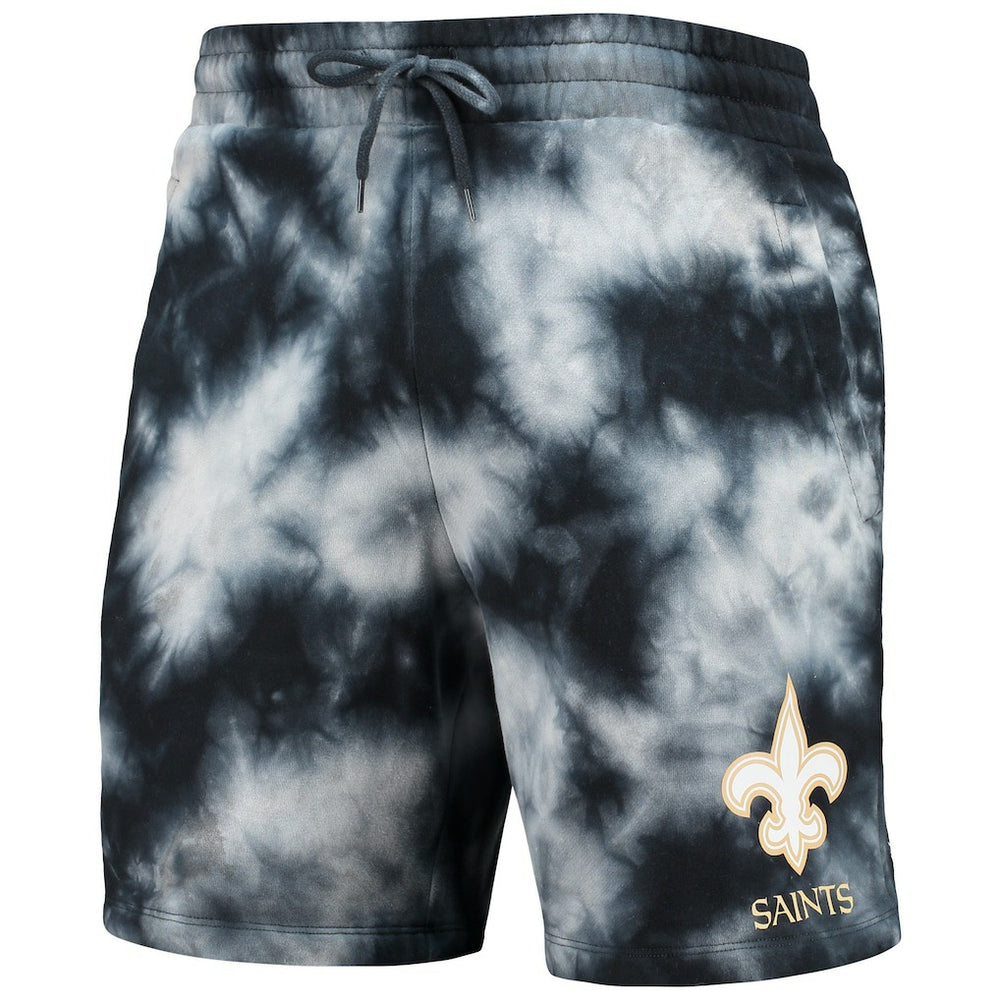 New Orleans Saints New Era Tie-Dye Shorts - Black online