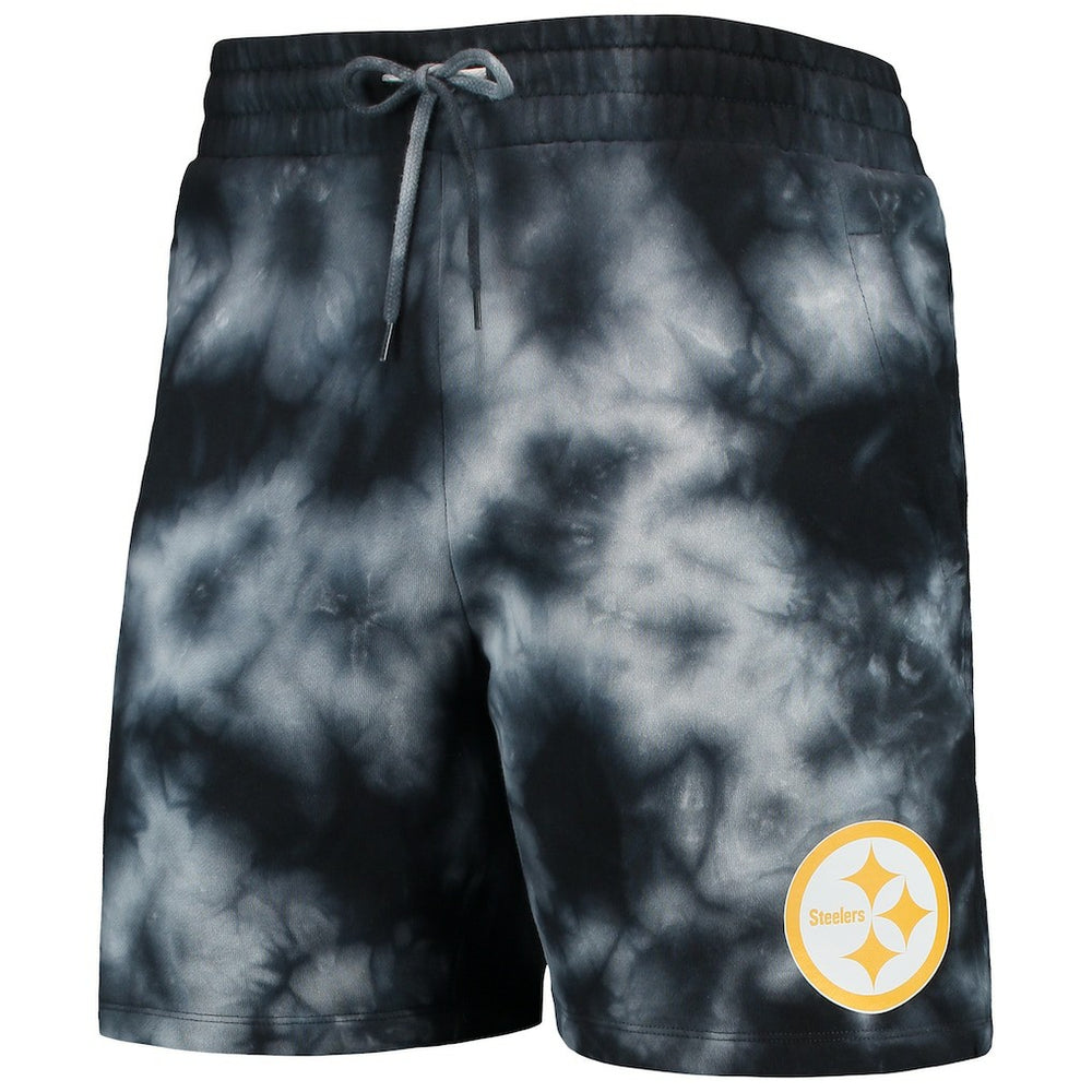 Pittsburgh Steelers New Era Tie-Dye Shorts - Black on sale