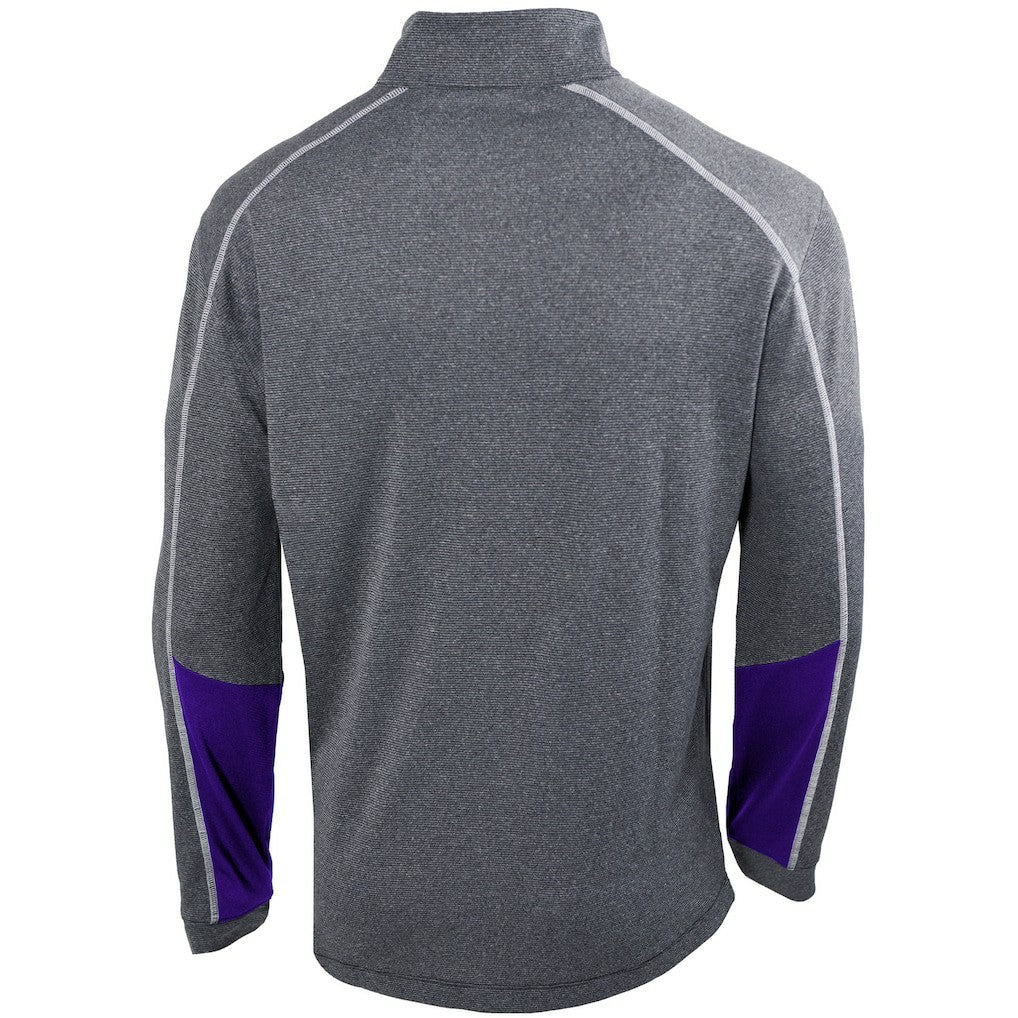 Charlotte Hornets Omni-Wick Shotgun 2.0 Quarter-Zip Pullover Top - Heathered Gray/Purple | Columbia for sale