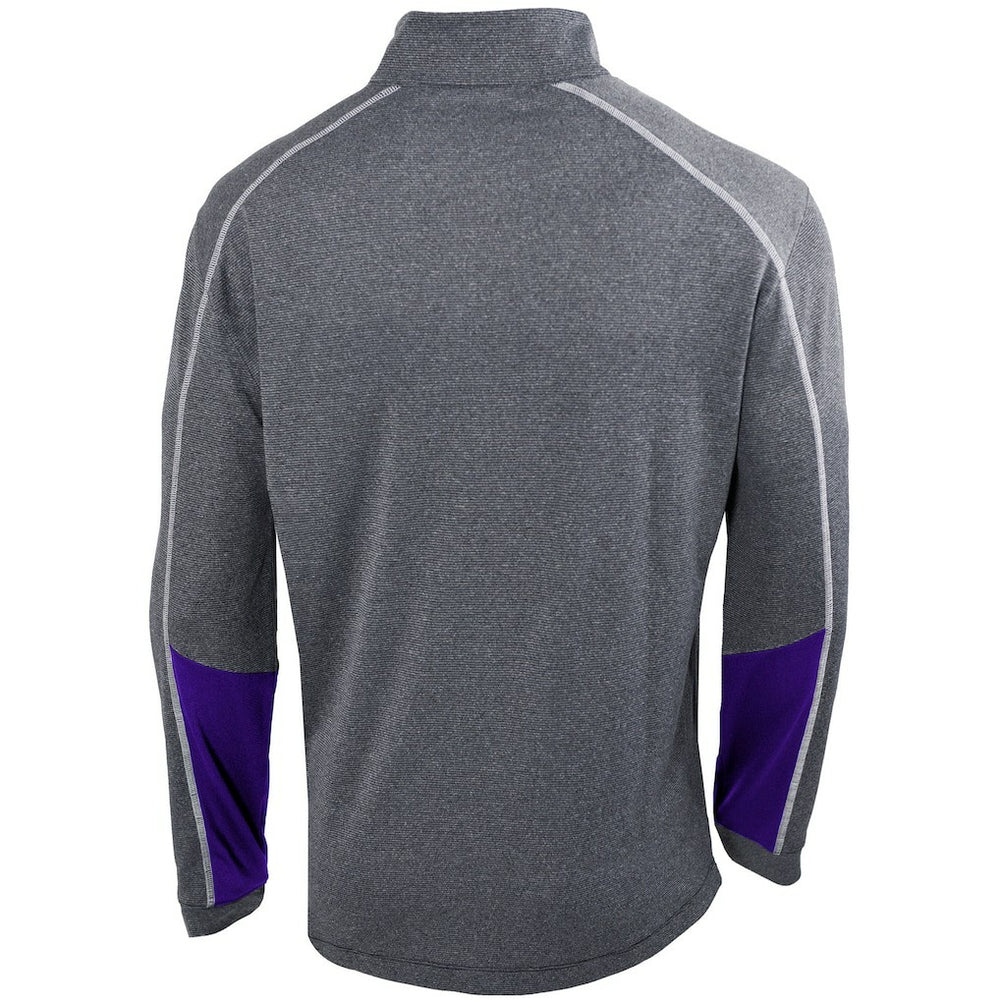 Charlotte Hornets Omni-Wick Shotgun 2.0 Quarter-Zip Pullover Top - Heathered Gray/Purple | Columbia for sale