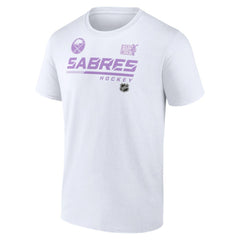 Buffalo Sabres NHL Hockey Fights Cancer T-Shirt White