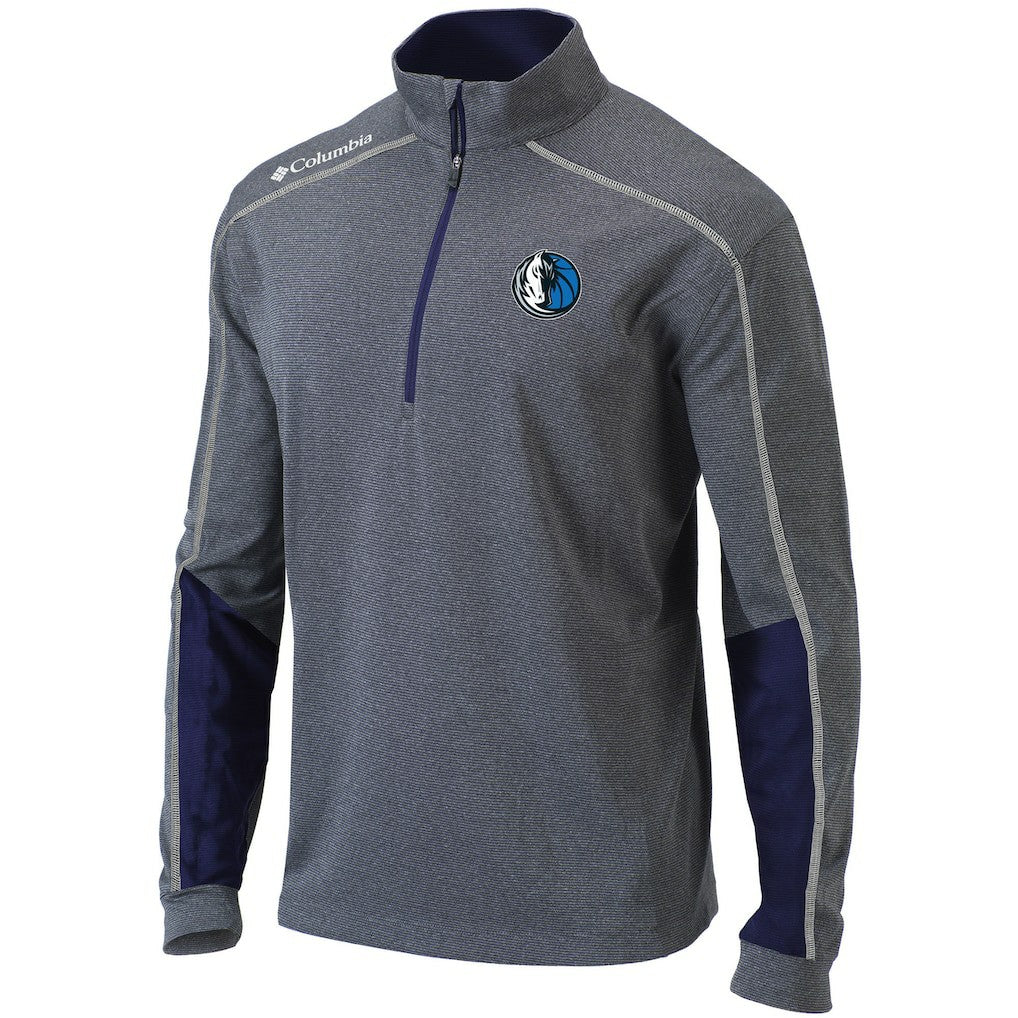 Dallas Mavericks Omni-Wick Shotgun 2.0 Quarter-Zip Pullover Top sale - Heathered Gray/Navy | Columbia online