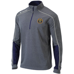 Denver Nuggets Omni-Wick Shotgun 2.0 Quarter-Zip Pullover Top sale - Heathered Gray/Navy | Columbia cheap