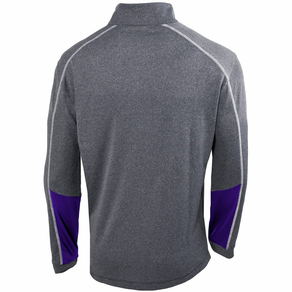 Los Angeles Lakers Omni-Wick Shotgun 2.0 Quarter-Zip Pullover Top - Heathered Gray/Purple | Columbia sale