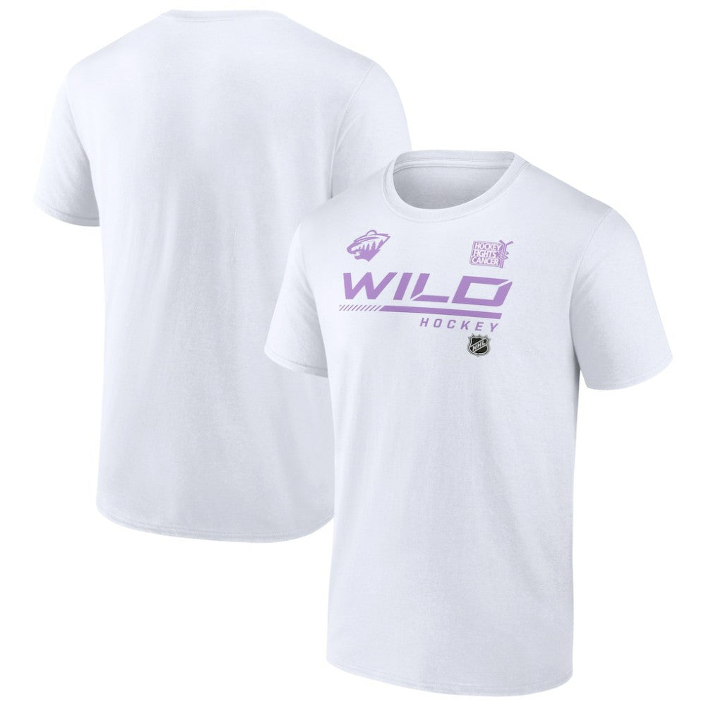 Minnesota Wild NHL Hockey Fights Cancer T-Shirt White