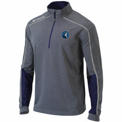 Minnesota Timberwolves Omni-Wick Shotgun 2.0 Quarter-Zip Pullover Top - Heathered Gray/Navy | Columbia outlet