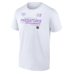 Nashville Predators NHL Hockey Fights Cancer T-Shirt White