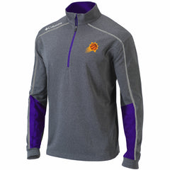 Phoenix Suns Omni-Wick Shotgun 2.0 Quarter-Zip Pullover Top - Heathered Gray/Purple | Columbia for sale